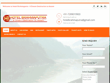 Tablet Screenshot of hotelbrahmaputra.com